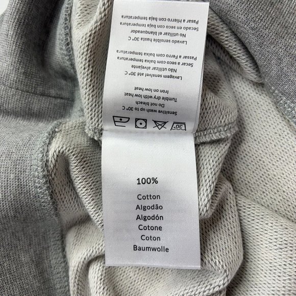 Inimigo Men’s Hoodie Embroidery Grey Sweater Red Heart Logo Supima Cotton M $195 - Picture 9 of 12